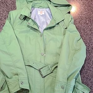 Gallery, Lg, green, quality made raincoat